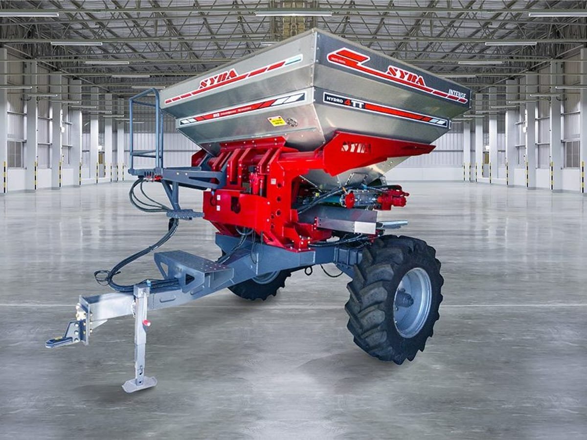 Fertilizadora Syra Intense Hidro 4 TT de acero inoxidable con balancín
