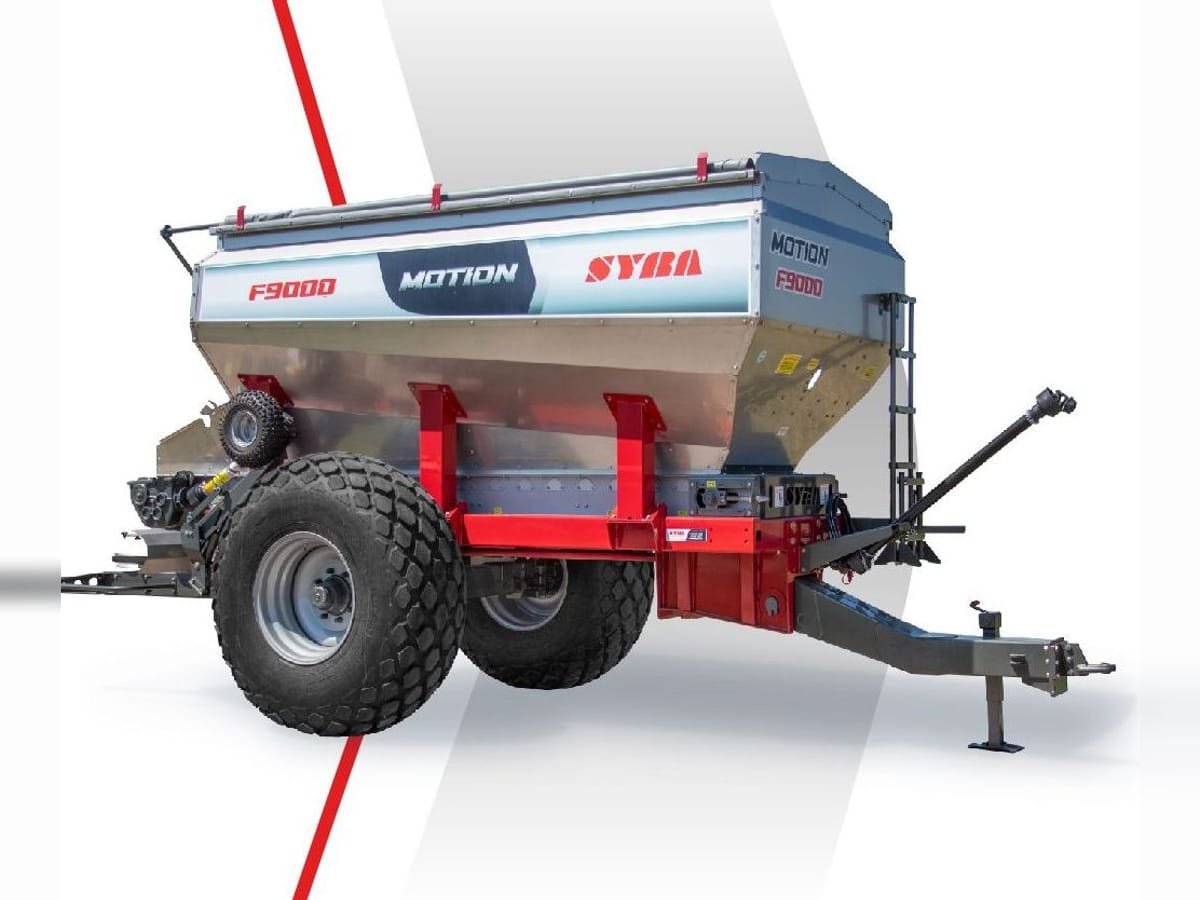Fertilizadora Syra Motion F9000 de acero inoxidable